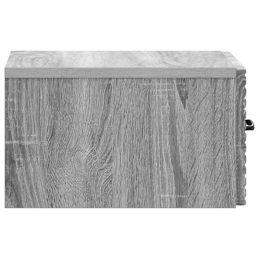 Wandbeugel Bedkast Grijs sonoma 34,5 x 33 x 20 cm Bewerkt hout