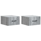 Nachtkastjes set 2 stuks grijs sonoma 34,5x33x20 cm