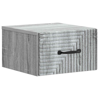 Wandbeugel Bedkast 2 pcs Grijs sonoma 34,5 x 33 x 20 cm