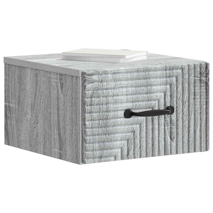 Wandbeugel Bedkast 2 pcs Grijs sonoma 34,5 x 33 x 20 cm