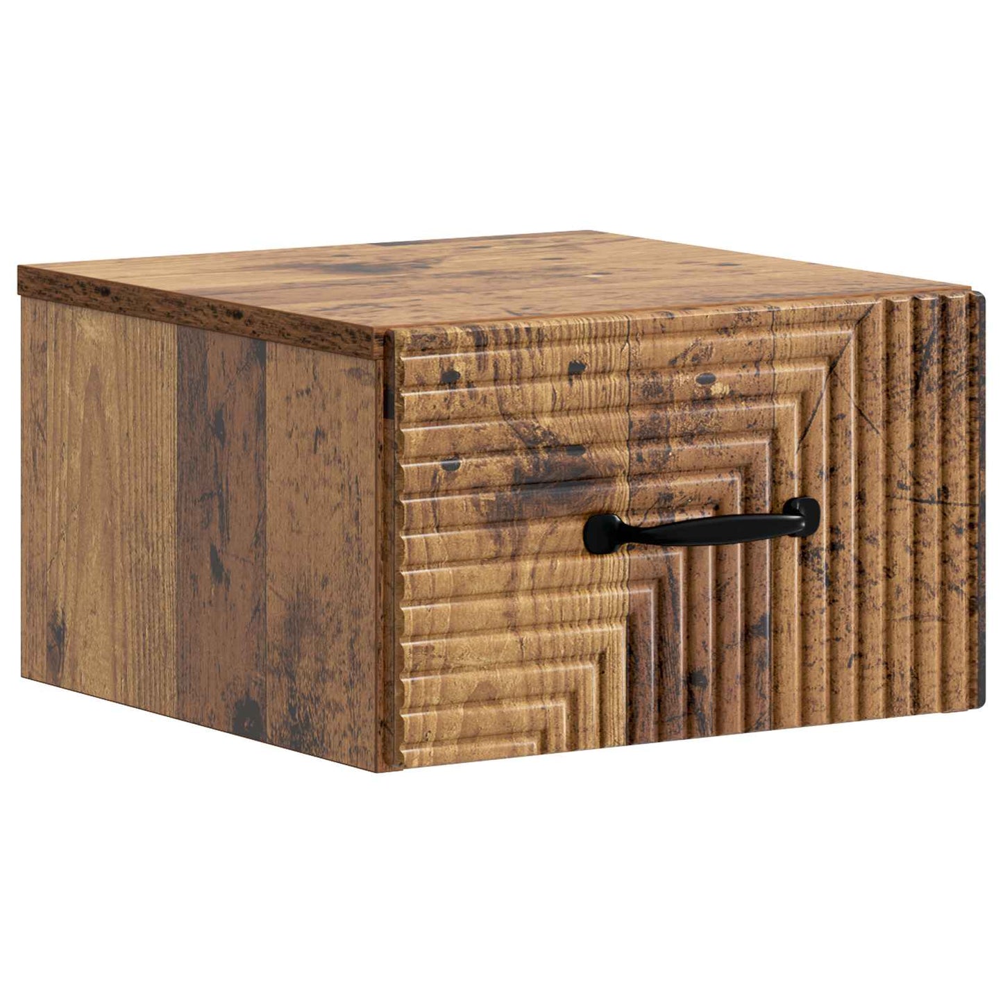Wandbeugel Bedkast Oud hout 34,5 x 33 x 20 cm Bewerkt hout