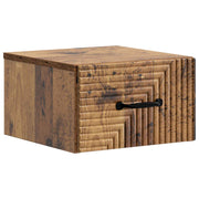 Nachtkastje 34,5x33x20 cm bewerkt hout oud hout