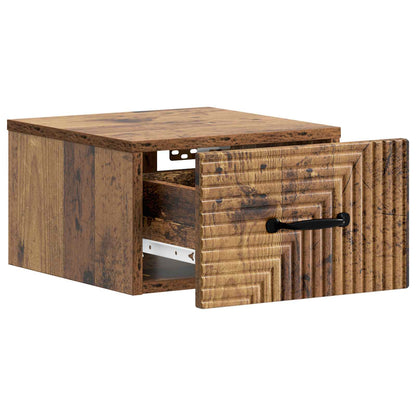 Wandbeugel Bedkast Oud hout 34,5 x 33 x 20 cm Bewerkt hout