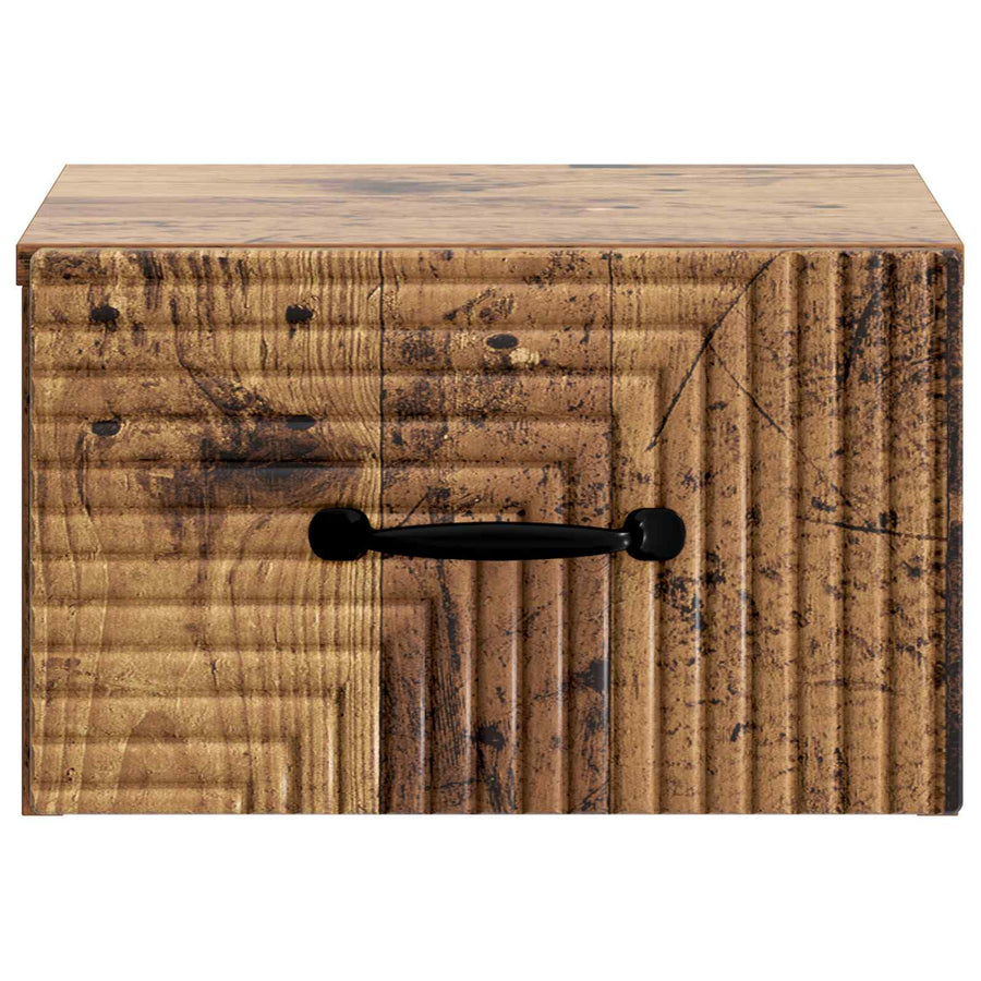 Wandbeugel Bedkast Oud hout 34,5 x 33 x 20 cm Bewerkt hout
