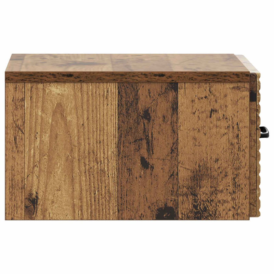 Wandbeugel Bedkast Oud hout 34,5 x 33 x 20 cm Bewerkt hout