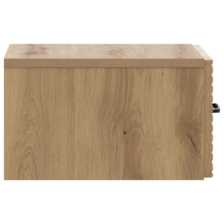 Wandbeugel Bedkast 2 pcs Artisanaal eiken 34,5 x 33 x 20 cm
