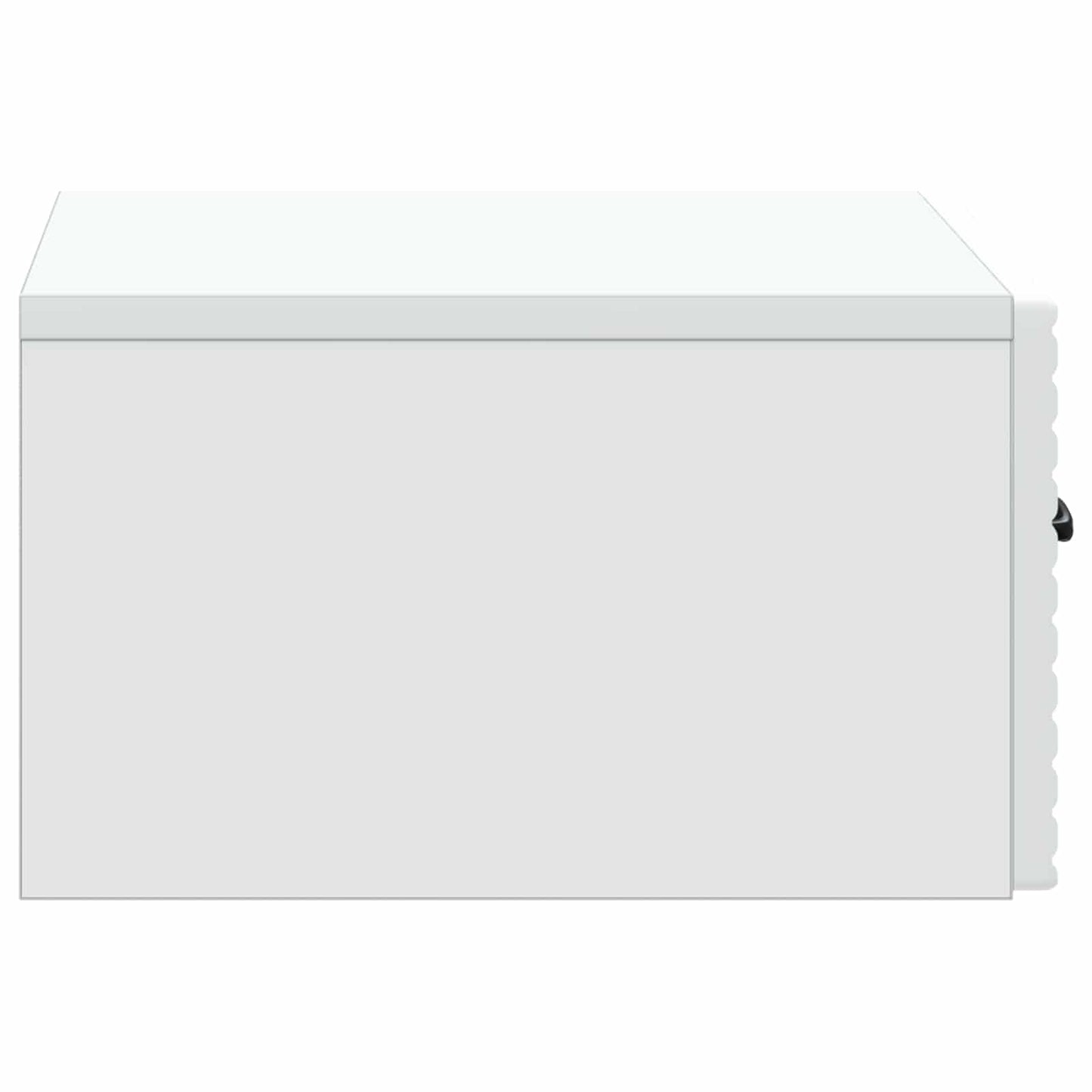Wandbeugel Bedkast 2 pcs Wit 49 x 34,5 x 20 cm Bewerkt hout