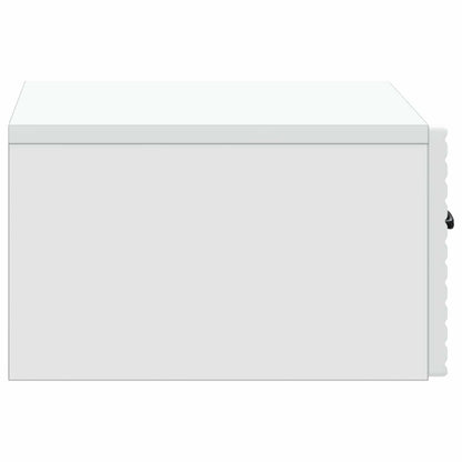 Wandbeugel Bedkast 2 pcs Wit 49 x 34,5 x 20 cm Bewerkt hout