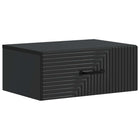Wandkast 49x34,5x20 cm zwart bewerkt hout