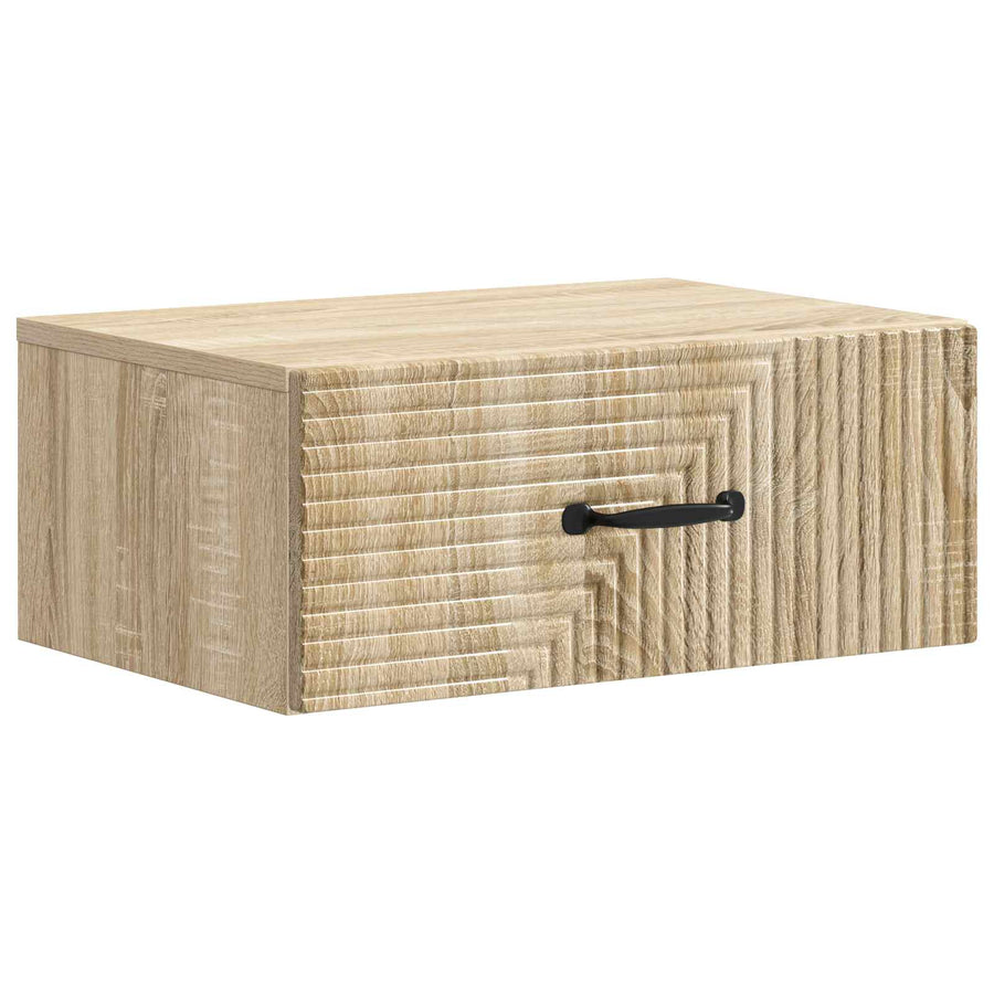 Wandbeugel Bedkast Sonoma Eiken 49 x 34,5 x 20 cm Bewerkt hout