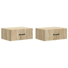 Nachtkastjes 2 stuks 49x34.5x20 cm Sonoma Eiken