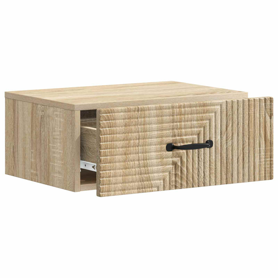 Wandbeugel Bedkast 2 pcs Sonoma Eiken 49 x 34,5 x 20 cm
