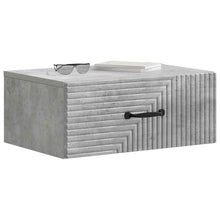 Wandbeugel Bedkast Betongrijs 49 x 34,5 x 20 cm Bewerkt hout