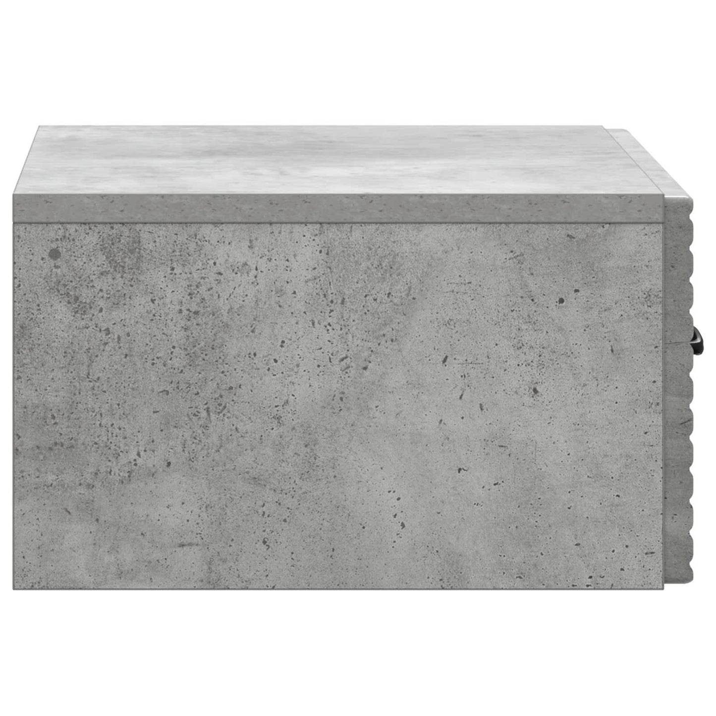 Wandbeugel Bedkast Betongrijs 49 x 34,5 x 20 cm Bewerkt hout