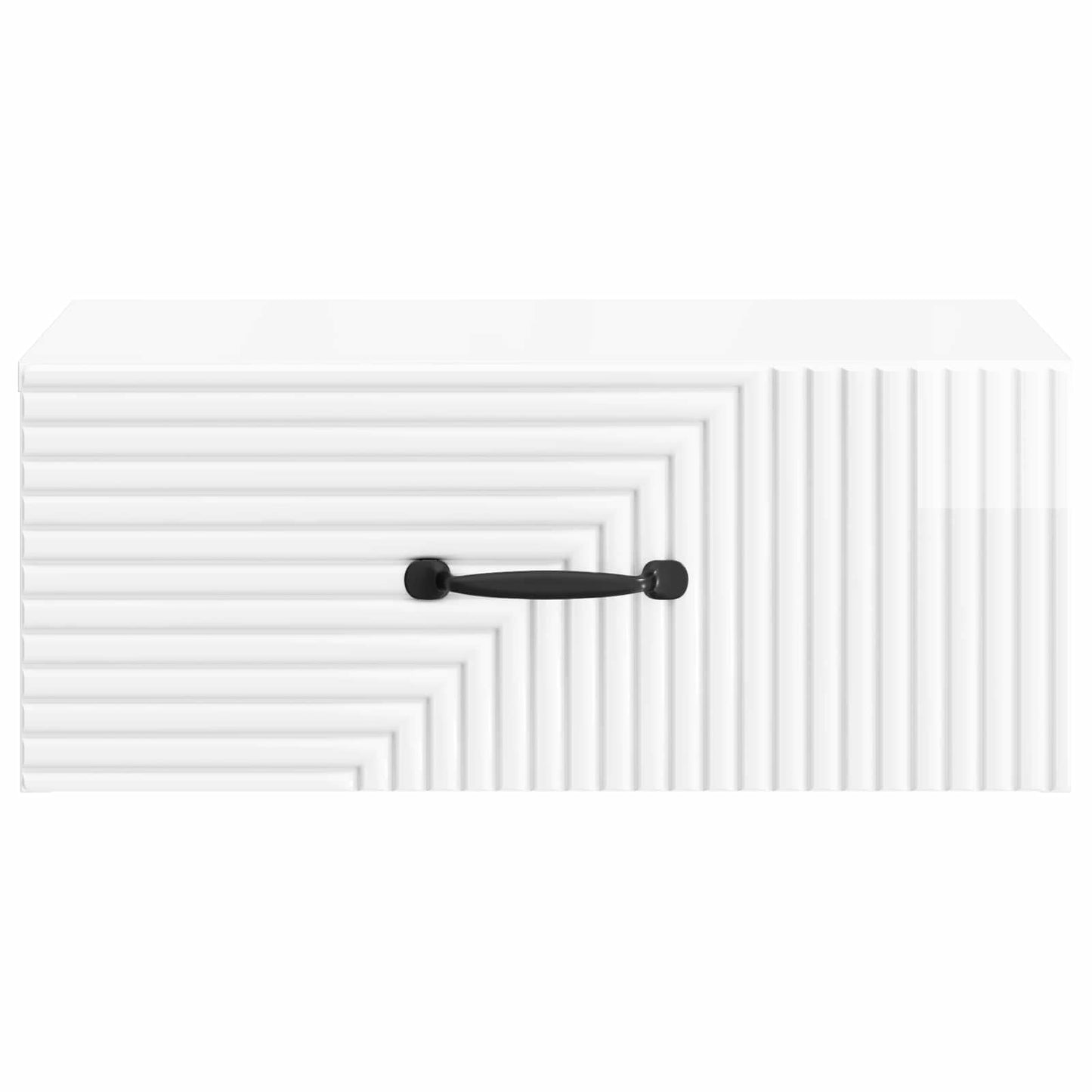 Wandbeugel Bedkast Hoogglans Wit 49 x 34,5 x 20 cm Bewerkt hout