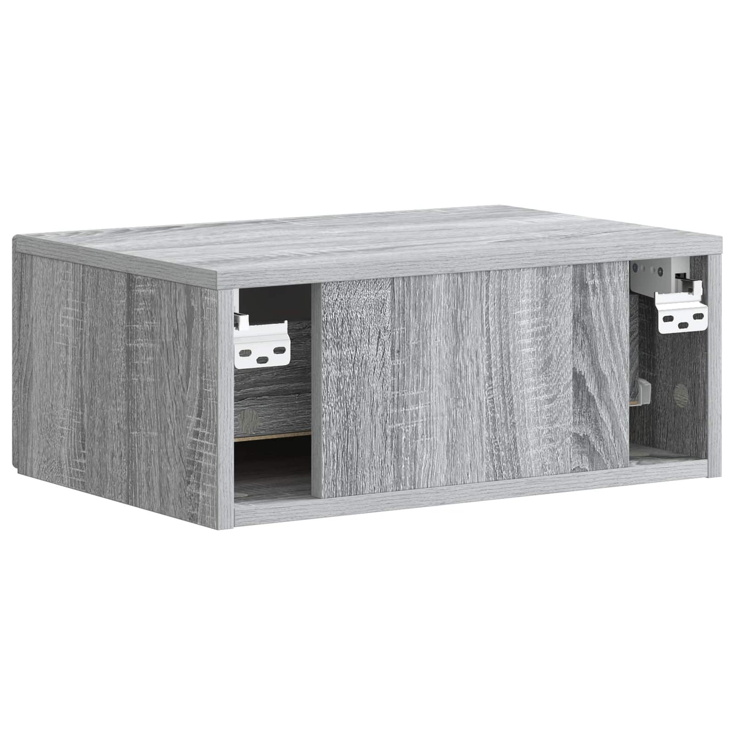 Wandbeugel Bedkast Grijs sonoma 49 x 34,5 x 20 cm Bewerkt hout