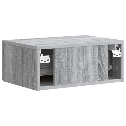Wandbeugel Bedkast Grijs sonoma 49 x 34,5 x 20 cm Bewerkt hout