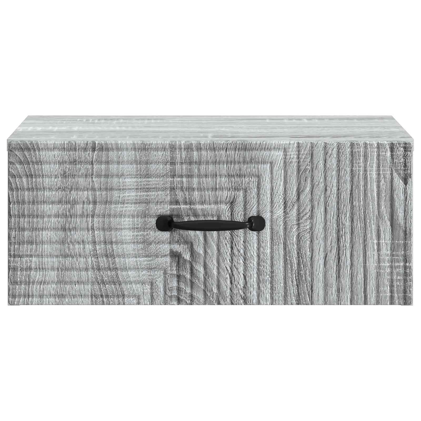 Wandbeugel Bedkast Grijs sonoma 49 x 34,5 x 20 cm Bewerkt hout
