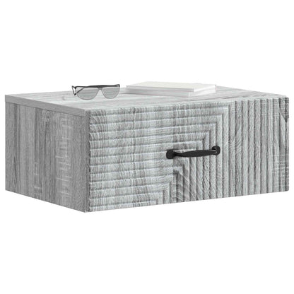 Wandbeugel Bedkast Grijs sonoma 49 x 34,5 x 20 cm Bewerkt hout