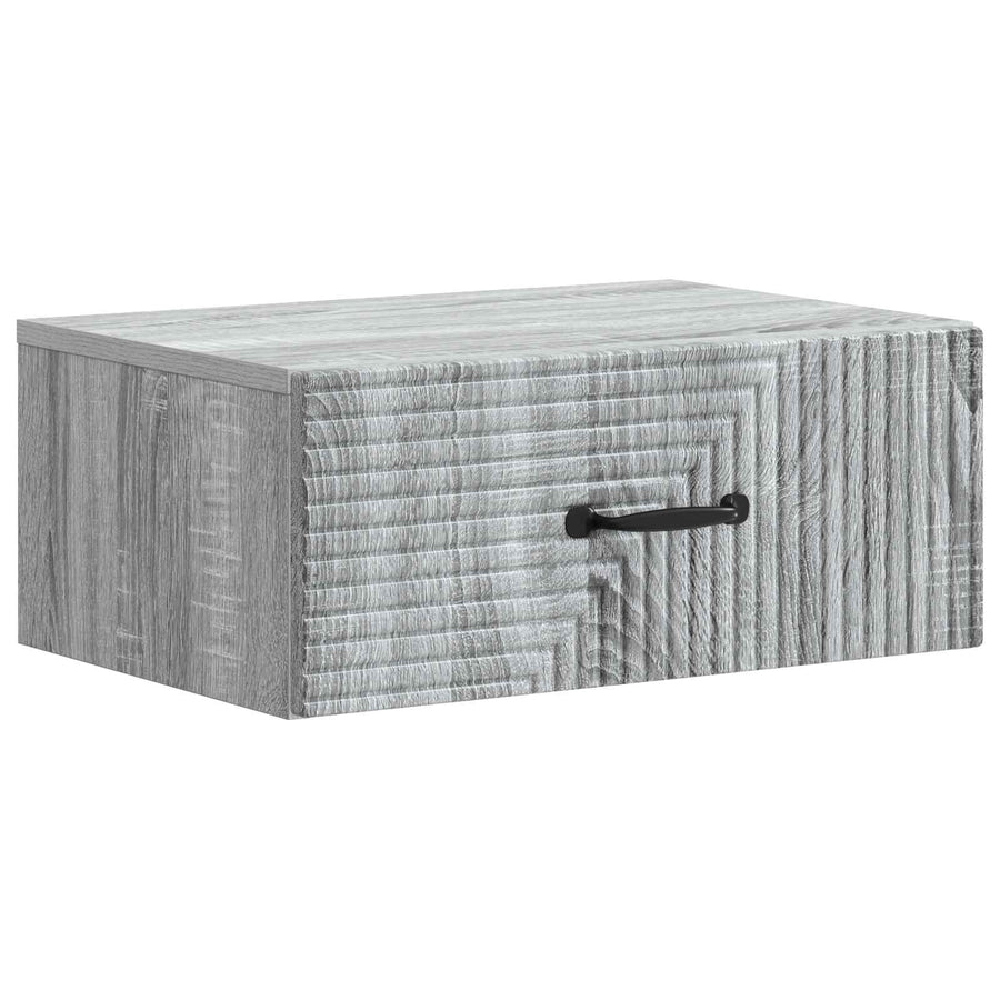 Wandbeugel Bedkast 2 pcs Grijs sonoma 49 x 34,5 x 20 cm