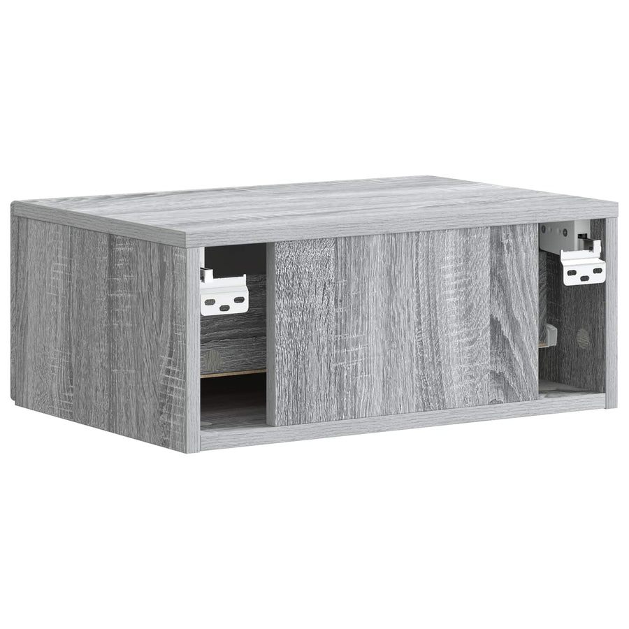Wandbeugel Bedkast 2 pcs Grijs sonoma 49 x 34,5 x 20 cm