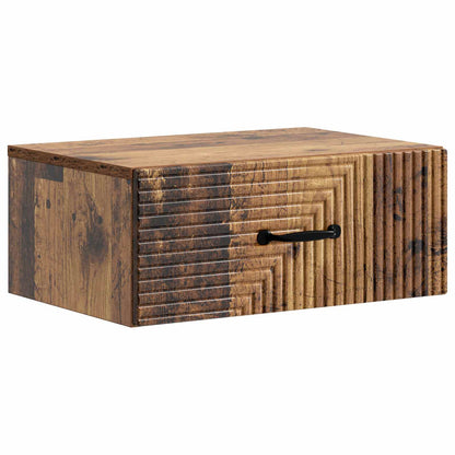 Wandbeugel Bedkast Oud hout 49 x 34,5 x 20 cm Bewerkt hout
