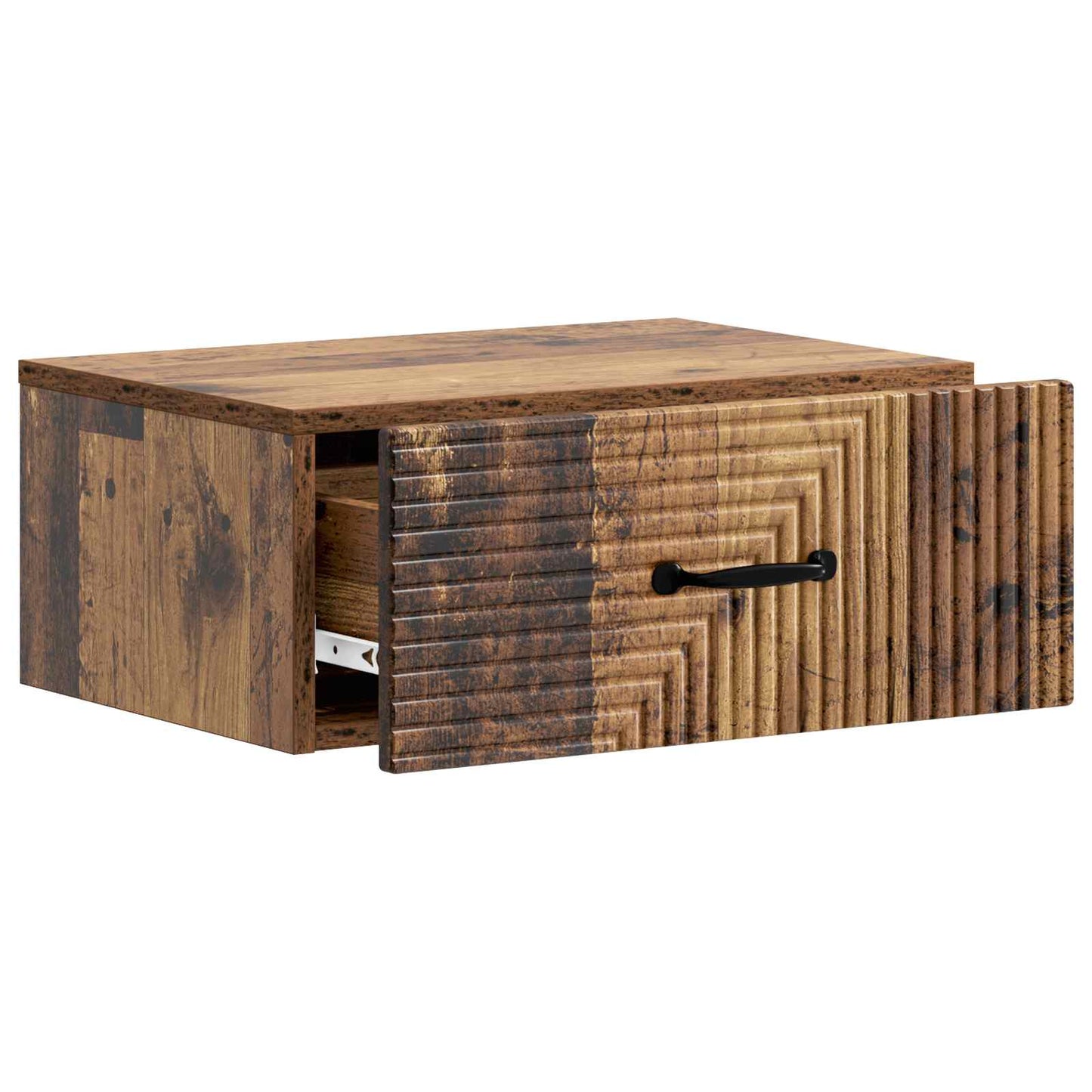 Wandbeugel Bedkast Oud hout 49 x 34,5 x 20 cm Bewerkt hout