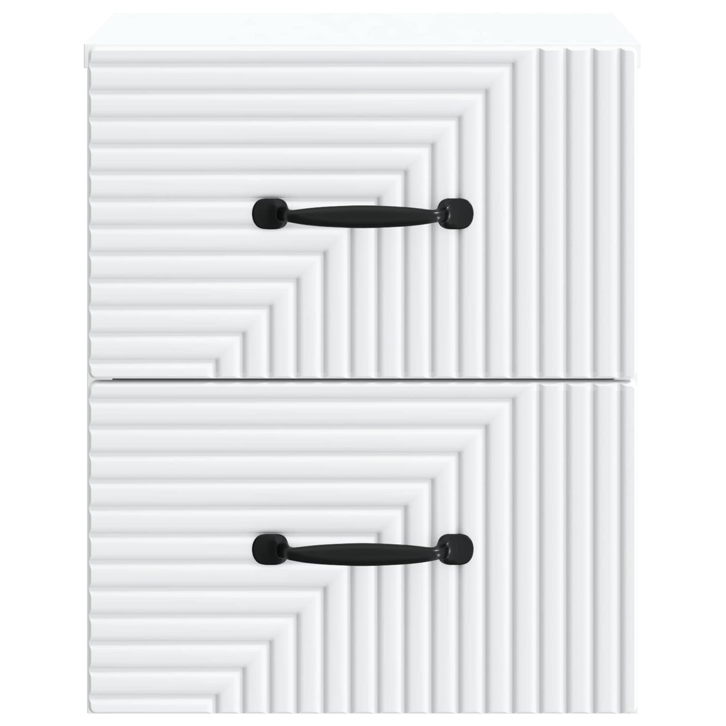 Wandbeugel Bedkast 2 pcs Wit 34,5 x 33 x 40 cm Bewerkt hout