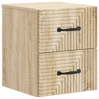Wandbeugel Bedkast 2 pcs Sonoma Eiken 34,5 x 33 x 40 cm