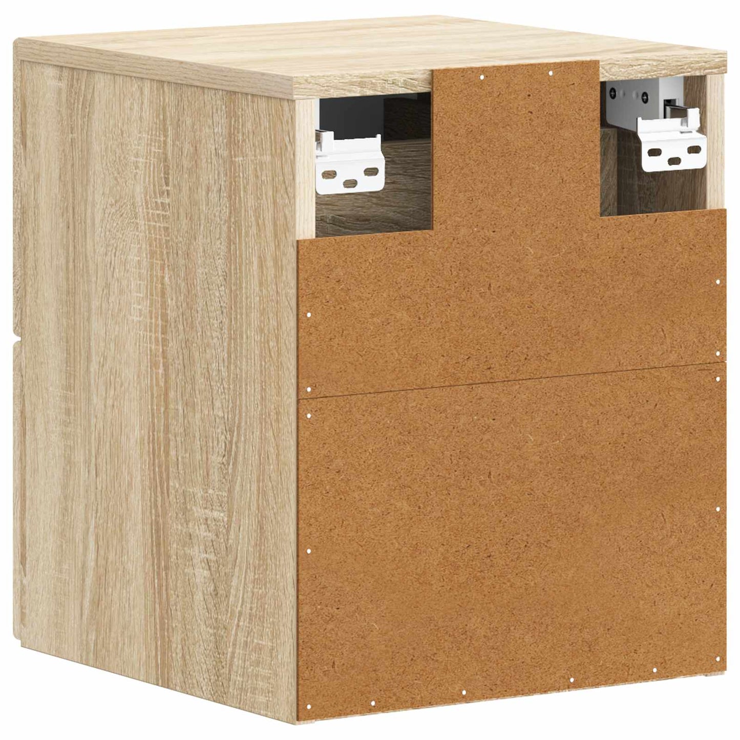 Wandbeugel Bedkast 2 pcs Sonoma Eiken 34,5 x 33 x 40 cm