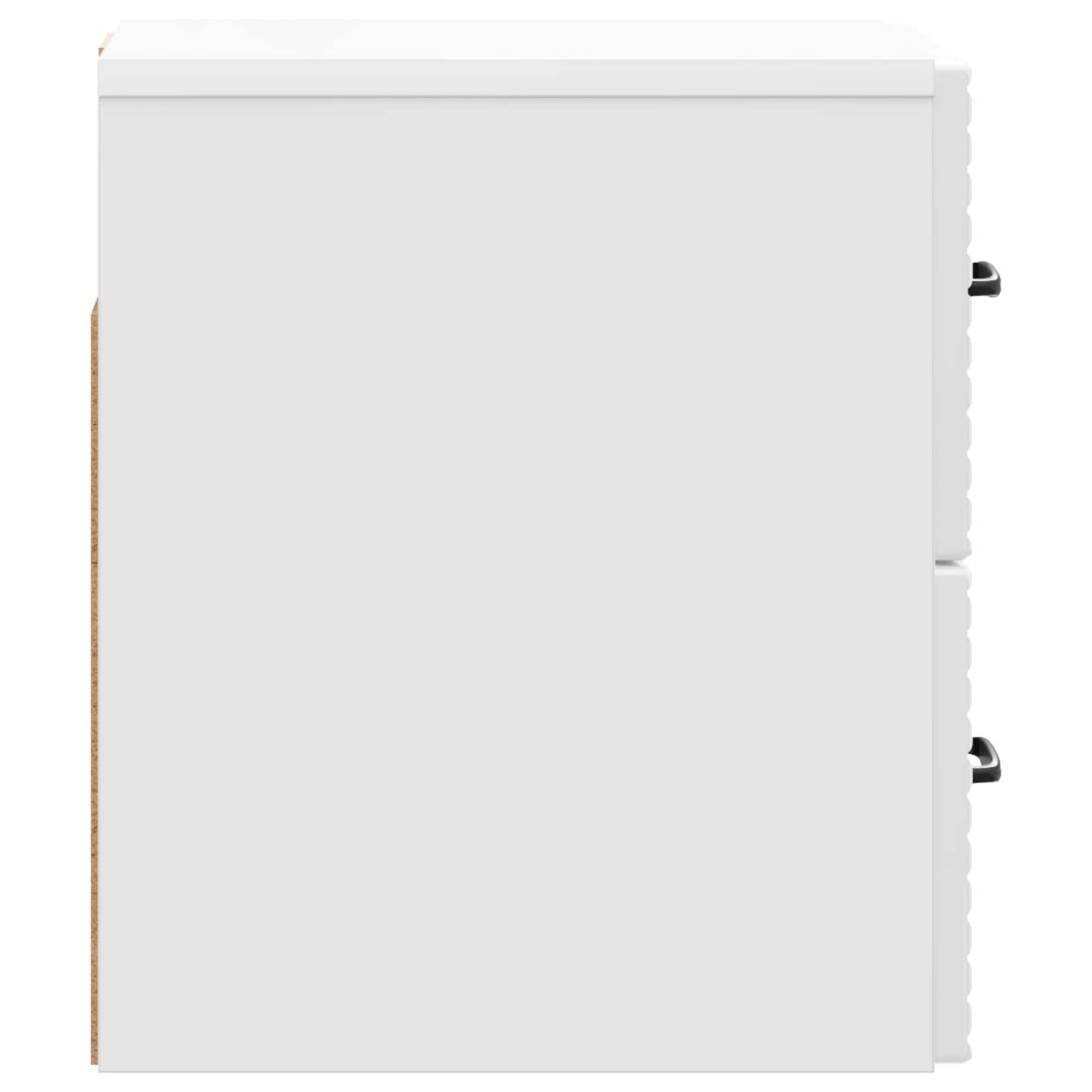 Wandbeugel Bedkast Hoogglans Wit 34,5 x 33 x 40 cm Bewerkt hout