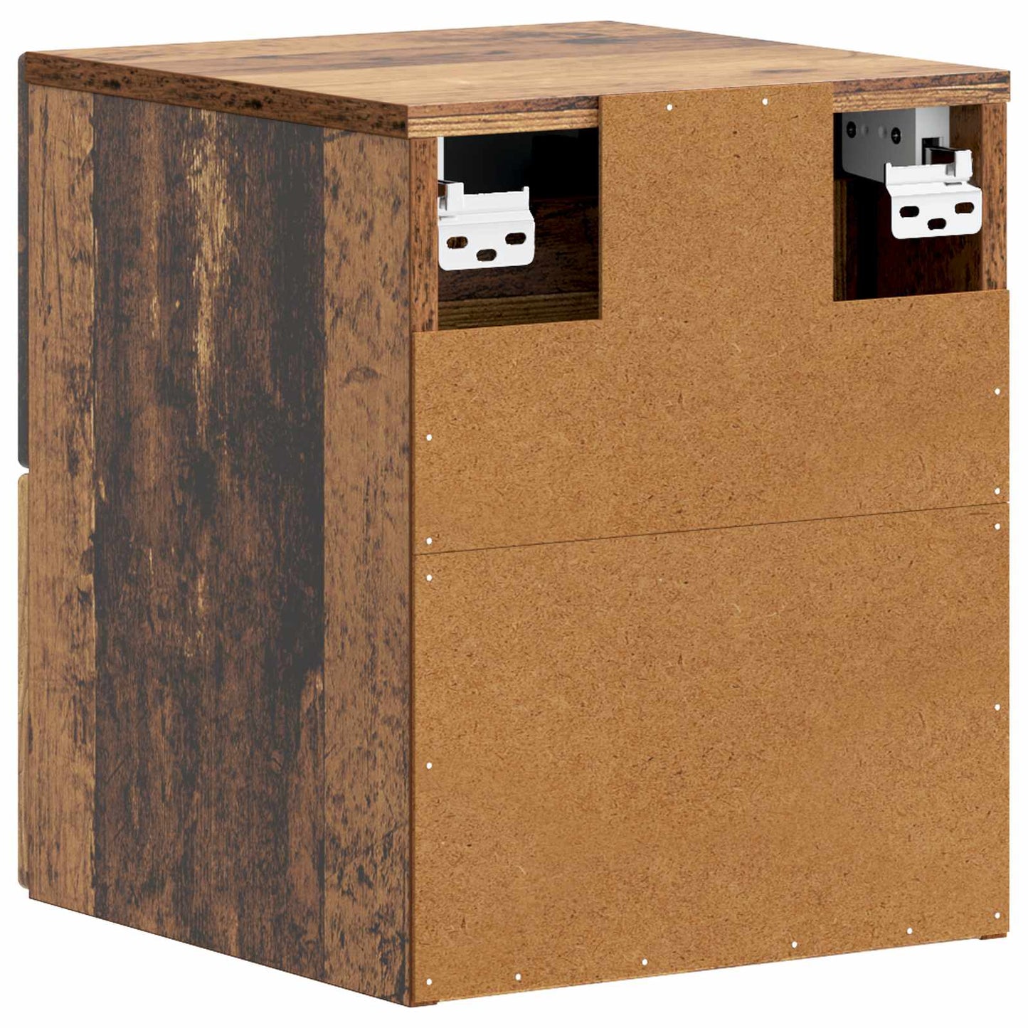 Wandbeugel Bedkast Oud hout 34,5 x 33 x 40 cm Bewerkt hout