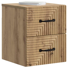 Wandbeugel Bedkast 2 pcs Artisanaal eiken 34,5 x 33 x 40 cm