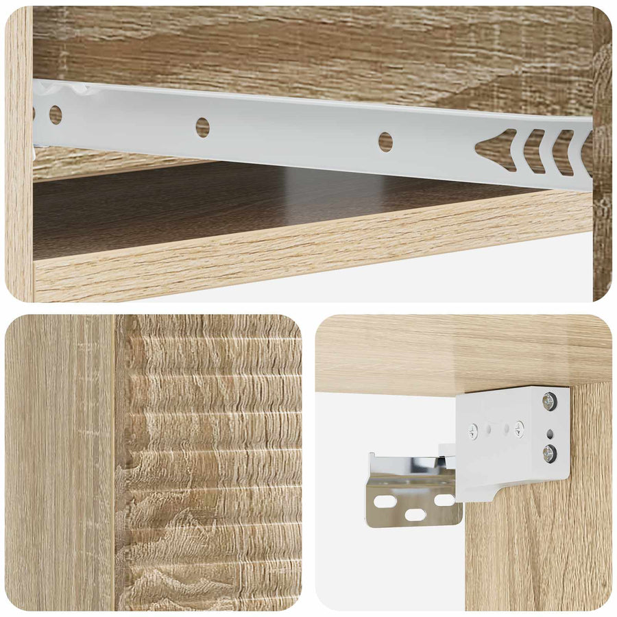 Wandmontage Zijtafel Sonoma Eiken 59 x 34,5 x 17 cm