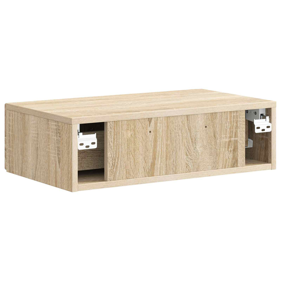 Wandmontage Zijtafel Sonoma Eiken 59 x 34,5 x 17 cm