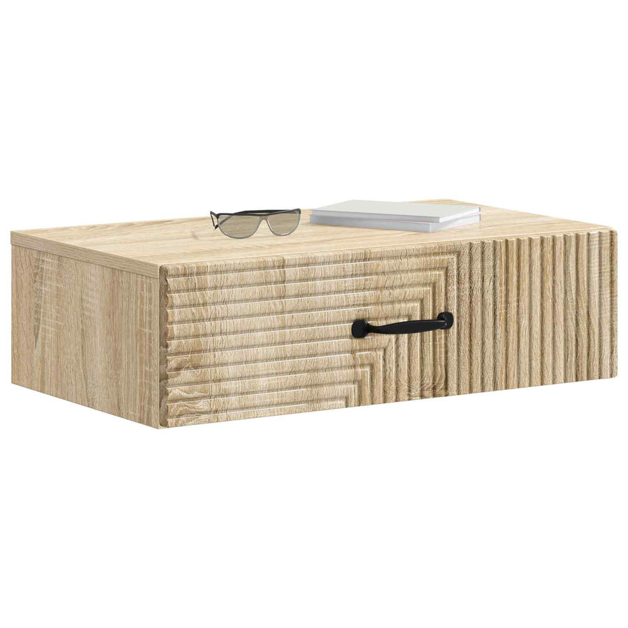 Wandmontage Zijtafel Sonoma Eiken 59 x 34,5 x 17 cm