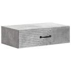 Wandtafel 59x34,5x17 cm betongrijs bewerkt hout