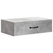 Wandtafel 59x34,5x17 cm betongrijs bewerkt hout
