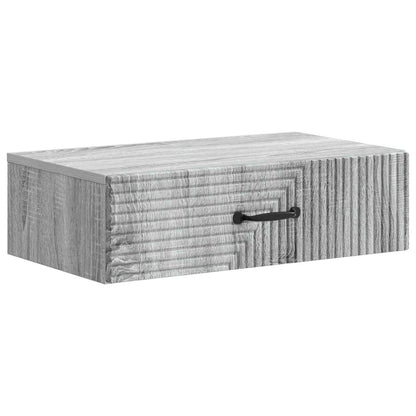Wandmontage Zijtafel Grijs sonoma 59 x 34,5 x 17 cm