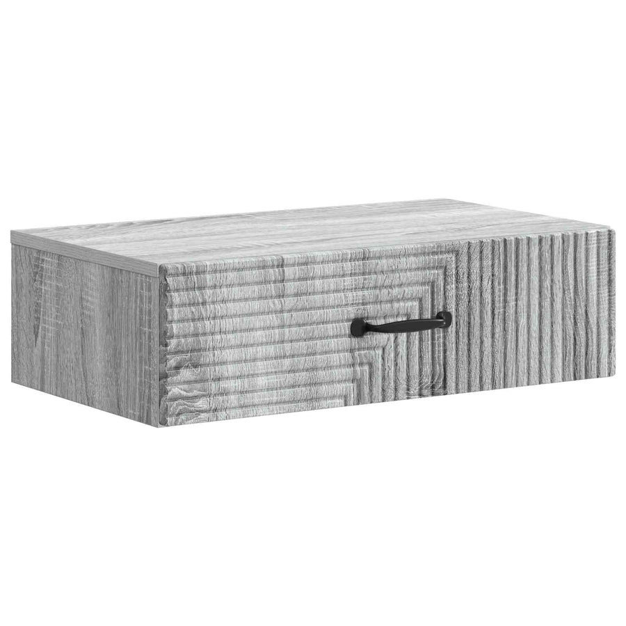 Wandmontage Zijtafel Grijs sonoma 59 x 34,5 x 17 cm