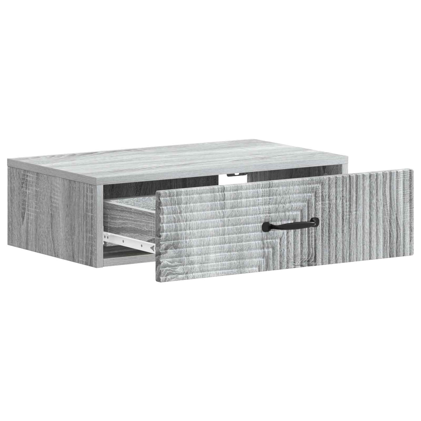 Wandmontage Zijtafel Grijs sonoma 59 x 34,5 x 17 cm