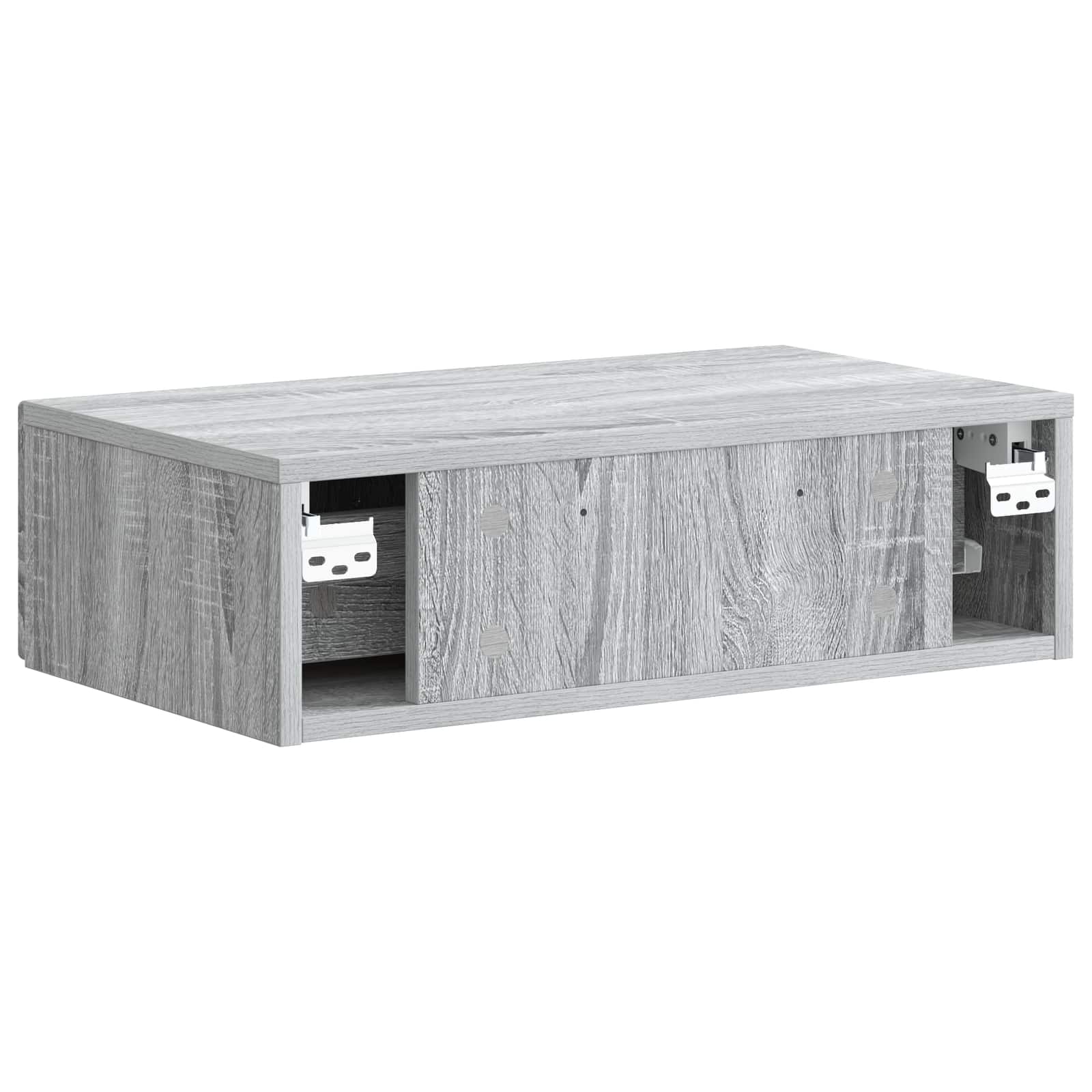 Wandmontage Zijtafel Grijs sonoma 59 x 34,5 x 17 cm