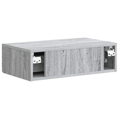 Wandmontage Zijtafel Grijs sonoma 59 x 34,5 x 17 cm