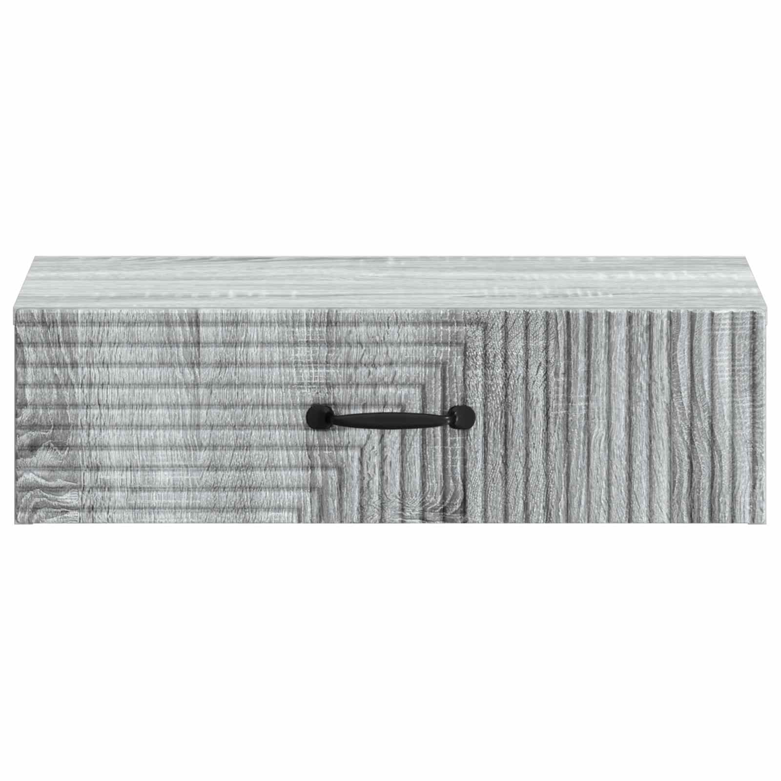 Wandmontage Zijtafel Grijs sonoma 59 x 34,5 x 17 cm