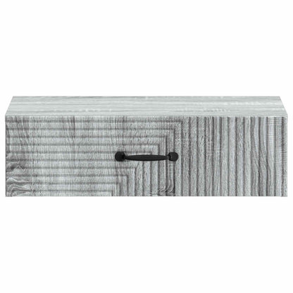 Wandmontage Zijtafel Grijs sonoma 59 x 34,5 x 17 cm