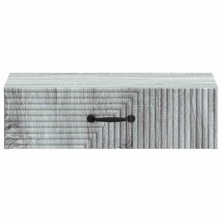Wandmontage Zijtafel Grijs sonoma 59 x 34,5 x 17 cm