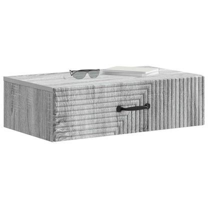 Wandmontage Zijtafel Grijs sonoma 59 x 34,5 x 17 cm