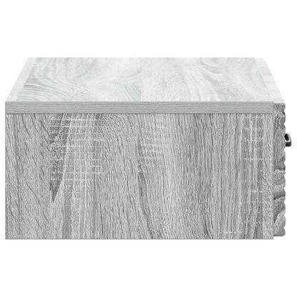Wandmontage Zijtafel Grijs sonoma 59 x 34,5 x 17 cm