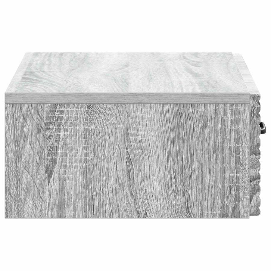 Wandmontage Zijtafel Grijs sonoma 59 x 34,5 x 17 cm