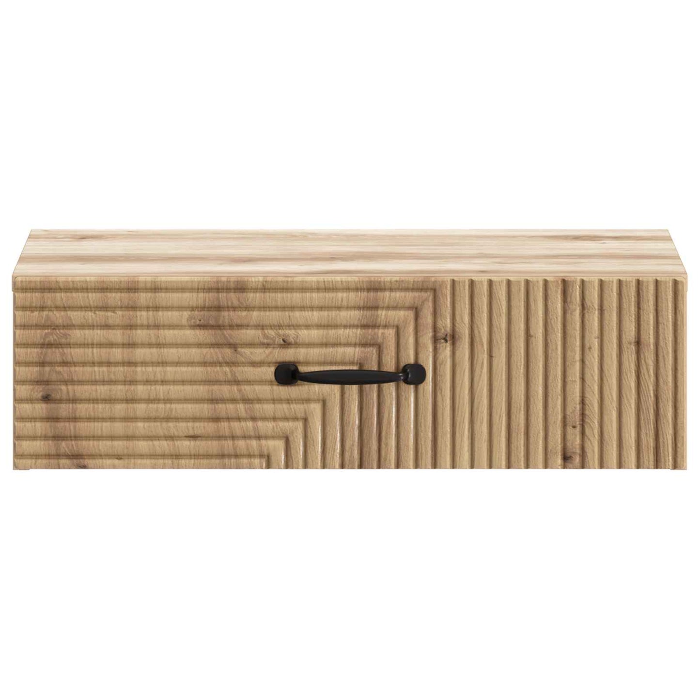 Wandmontage Zijtafel Artisanaal eiken 59 x 34,5 x 17 cm
